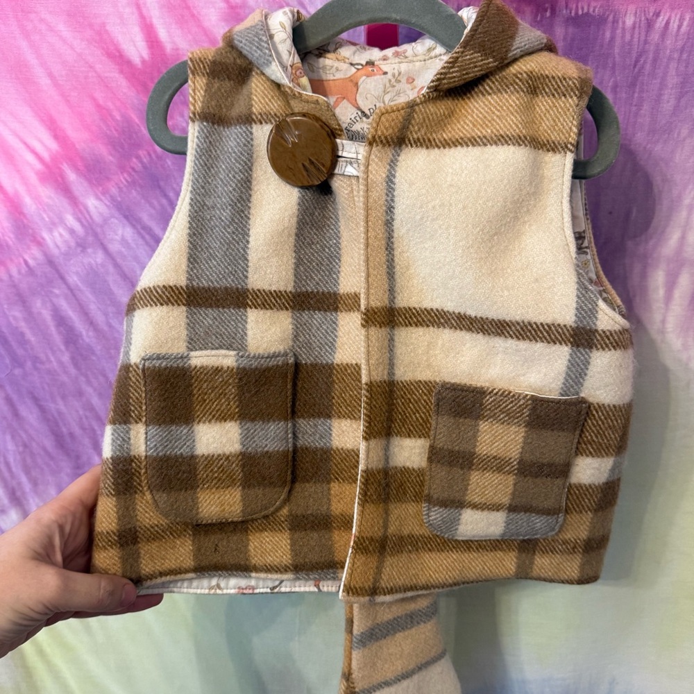 Homemade Vest - Fox ears and Tail